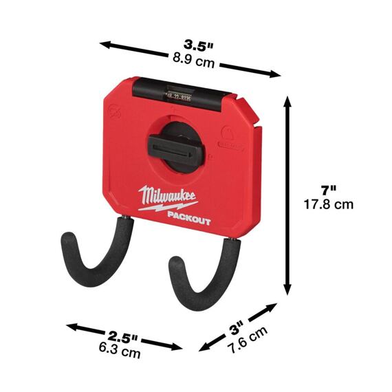 MILWAUKEE 4932480705 PACKOUT malý zahnutý univerzálny háčik