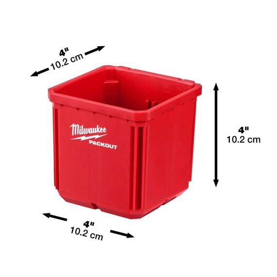MILWAUKEE 4932480698 PACKOUT kontajner 10*10cm, 2ks