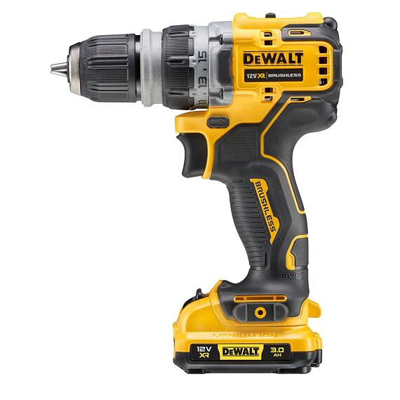 DeWalt DCD703L2T aku vŕtačka s výmennými hlavami 12V/2*3Ah, 57Nm, 0-425/1500 ot./min, TSTAK kufrík