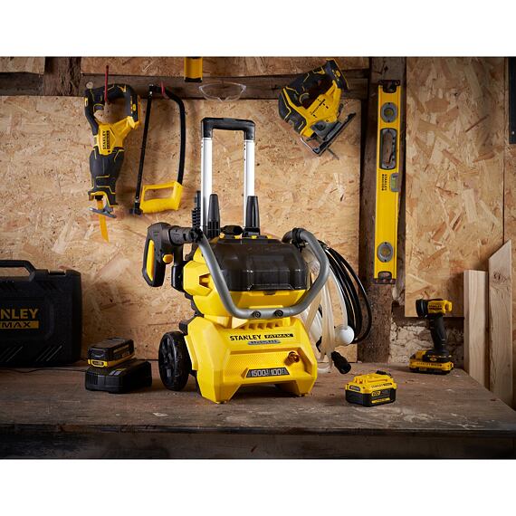 STANLEY SFMCPW1500B aku tlaková myčka 2*18V FATMAX, 100 bar, samonasávání, bez baterie