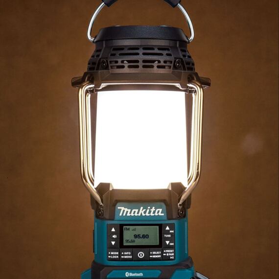 MAKITA DMR057 aku rádio s LED lampou 18V/14,4V Li-Ion, Bluetooth, tri svetelné módy, bez batérie