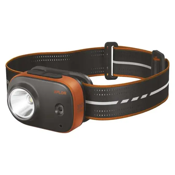 GP čelovka XPLOR PHR16, LED, 9 režimů svícení, 300lm, červená noční LED, aku 800mAh