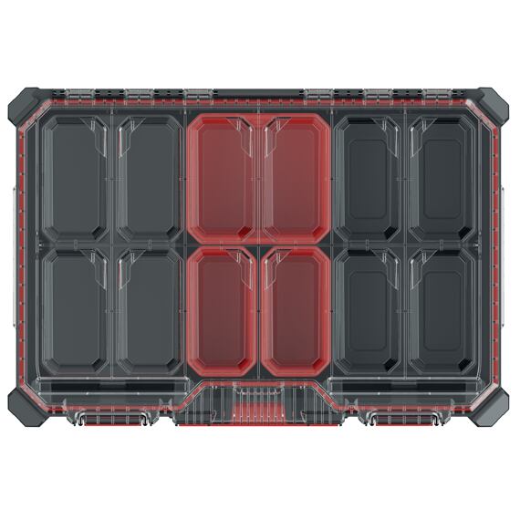 KISTENBERG organizér MSX 543*368*126mm, čierny, vyberateľné boxy