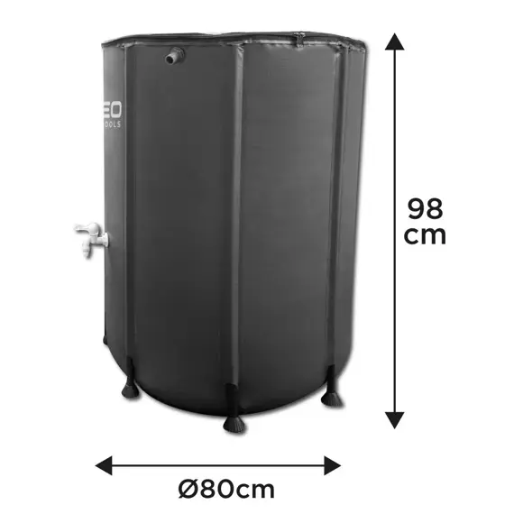 NEO nádoba - vak na vodu skládací 500l, 2* výpusť