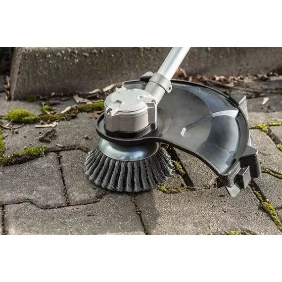 GRAPHITE drôtená vrkočová kefa pre krovinorezy 150mm/25,4mm, čistenie dlažieb