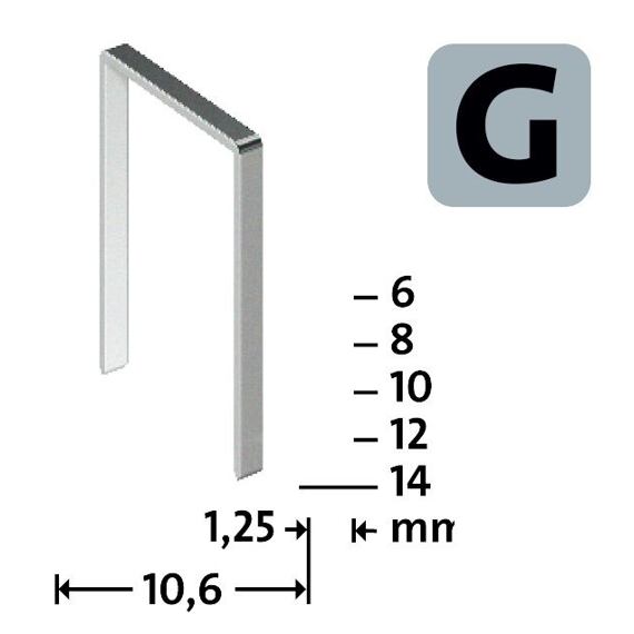 NOVUS sponky G11, 10mm, 5000ks
