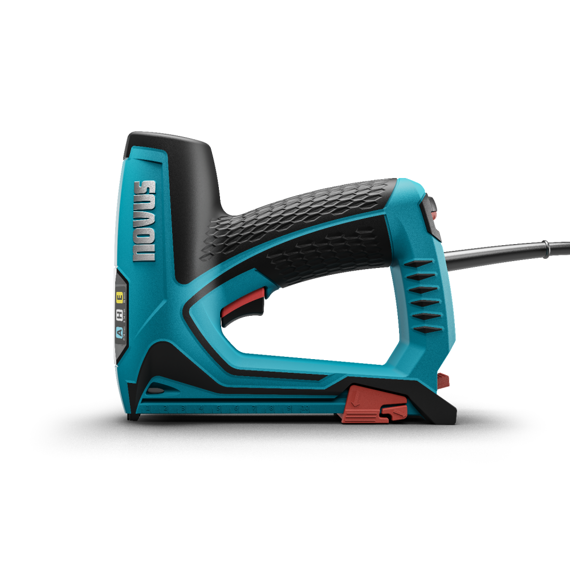 NOVUS J-150 sponkovačka elektrická, sponky typ A/H 6-14mm, hřebíky E 16mm