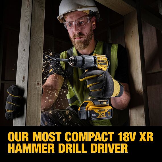 DeWalt DCD100YP2T aku příklepová vrtačka 18V/2*5Ah, 68Nm, 0-450/1650 ot./min., kufr