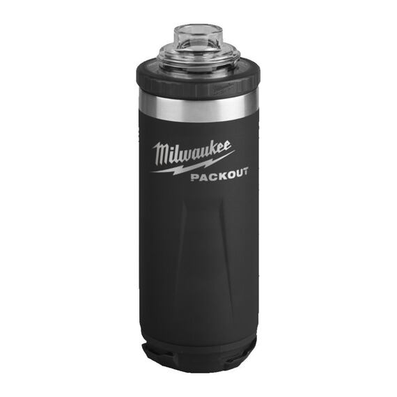 MILWAUKEE 4932493466 termoláhev PACKOUT 710ml, dvoustěnná vakuová izolace, kompatibilní víčko, černá