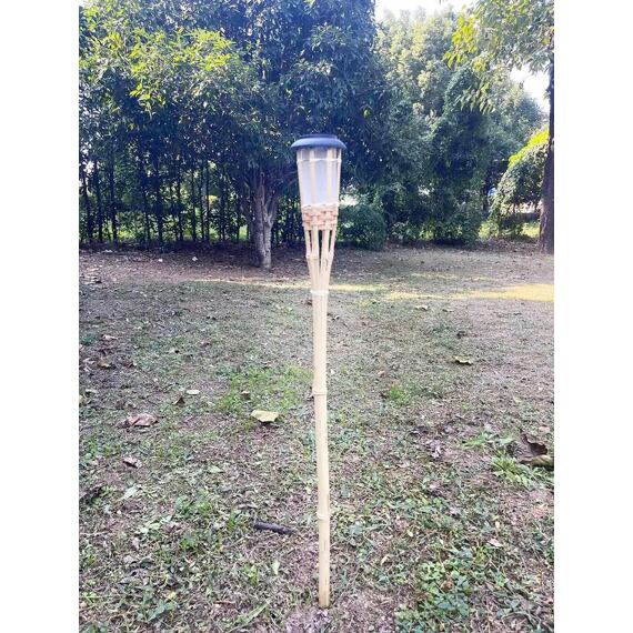 fakľa solárna 120cm bambus/PH, prírodná/čierna, 329340