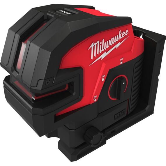 MILWAUKEE M12 CLL4P-0C křížový liniová laser ZELENÝ, samonivelace, 38m/100m s detektorem, 4933479202