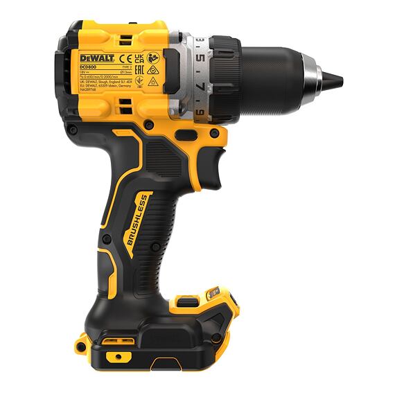 DeWalt DCD800NT-QW aku bezuhlíková vŕtačka 18V, 90Nm, kufrík TSTAK, bez batérie