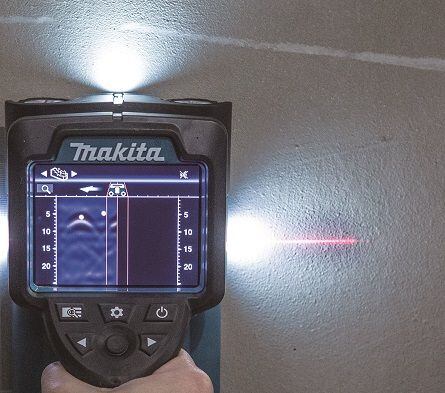 MAKITA DWD181ZJ aku detektor 18V LXT kov/plast/dřevo, LED bar. displej, laserová linie, bez baterie