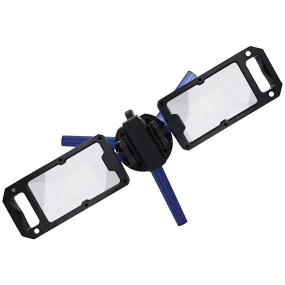 DEDRA LED lampa skládací, 5000lm, 2 světelné hlavy, dvě barvy světla, stojan, L1068