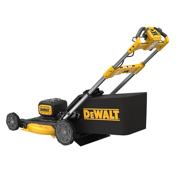 DeWalt DCMWSP156W2 aku bezuhlíková pojezdová sekačka 18V/2*8Ah, 53cm, výška střihu 25-102mm