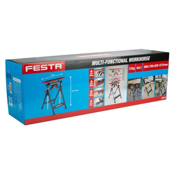 FESTA koza multifunkční 4v1, (klasická koza, válečky, kuličky, poloha V), nosnost 200kg, 36410