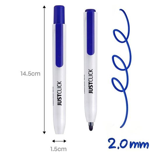 MORRIS značkovač na bílé tabule JUST CLICK Whiteboard, sada 3ks (černý,modrý,červený), B0768-2