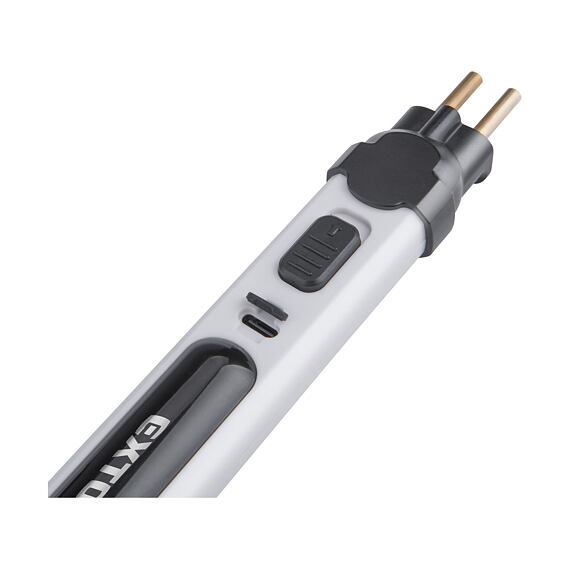 EXTOL Premium řezačka polystyrenu aku 4V/2Ah, struna + nůž, USB nabíjení, 8891504