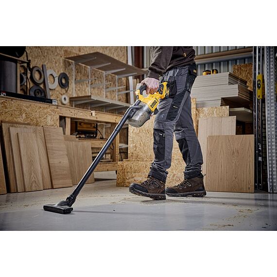 DeWalt DCV501LN aku vysavač 18V XR, třída "L", pratelný HEPA filtr, bez baterie