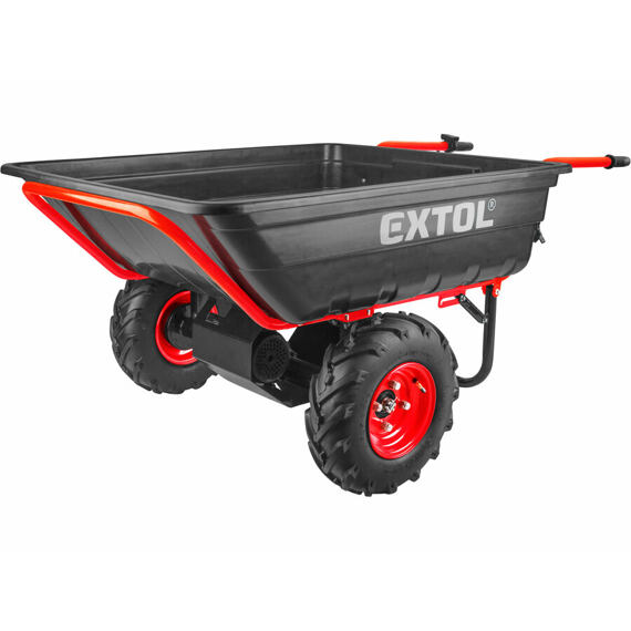 EXTOL Premium aku nákladní dvoukolák s převodovkou 40V/6Ah, 300l, nosnost 300kg, 0-6km/h, 8891592