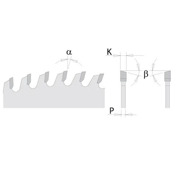 CMT CHROME pilový kotouč pro podélné a příčné řezy D250*3,2mm, d=30mm Z40 HW, odhlučněný, C28564010M