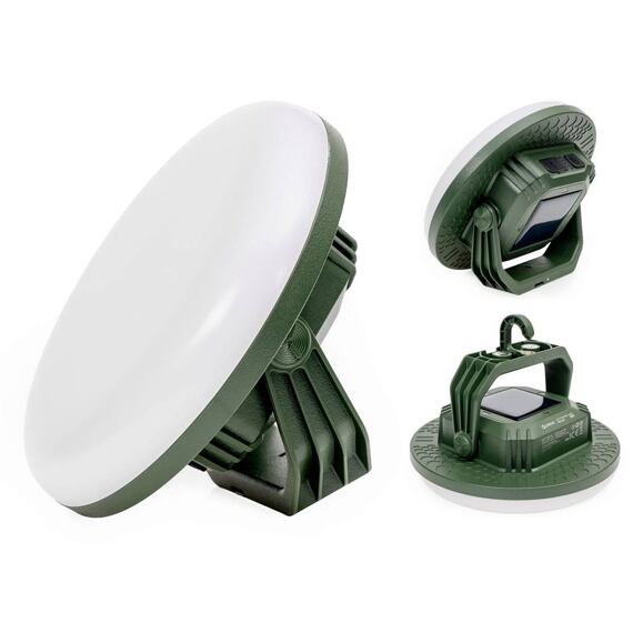 PLATINET PGCL02S svítilna kempingová LED, režimy stmívání, solární nabíjení 30%, USB powerbanka