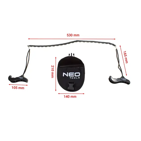 NEO pila řetězová ruční 53cm, pevná PH madla, 63-158