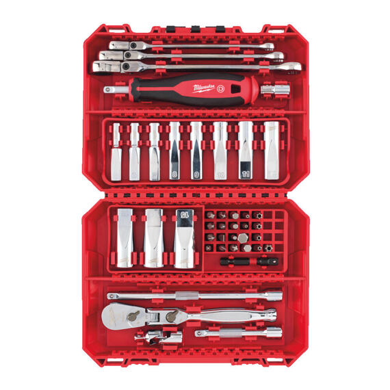 MILWAUKEE 4932498382 gola sada 1/4", 39-dílná, OP ráčnový klíč 8+10+13mm