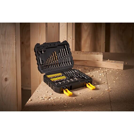 STANLEY STA88546 sada vrtáků kov/dřevo/zdivo, bity, hlavice