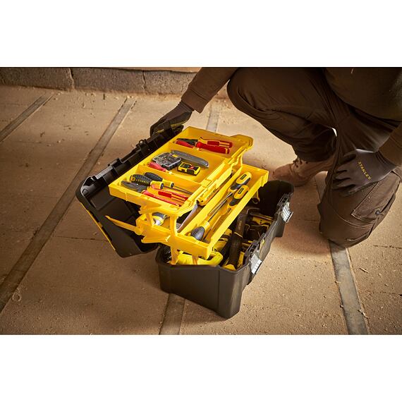STANLEY STST83397-1 Cantilever box na nářadí, 49*29*25cm, kovové přezky