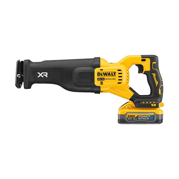 DeWalt DCS386H2T aku pila ocaska 18V/2*5Ah POWERSTACK, kufr Tstak
