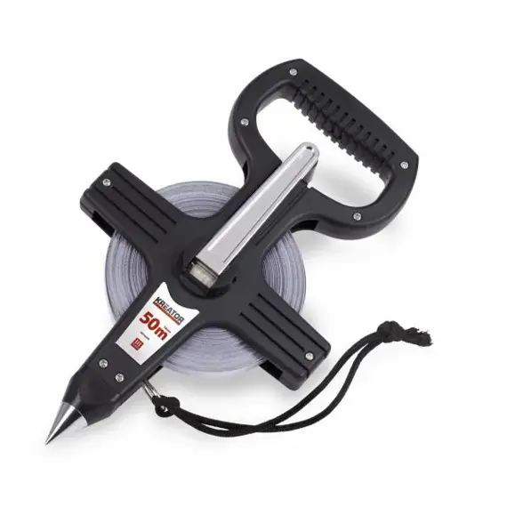 KREATOR pásmo měřící ocelové 50m na držáku KRT702050