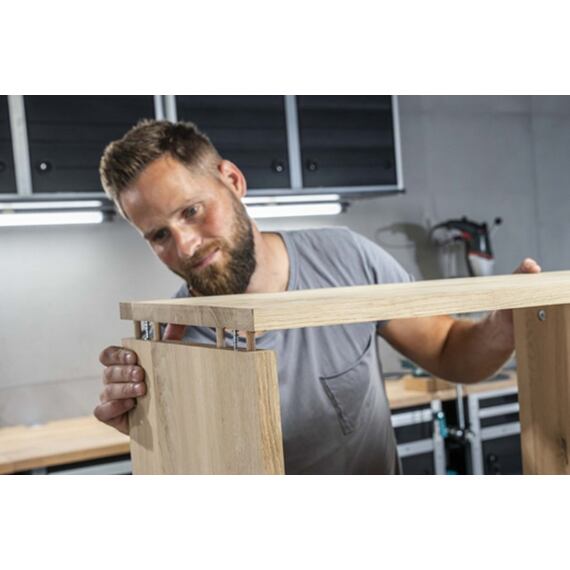 WOLFCRAFT přípravek na montáž excentrických nábytkových spojek, 080-4665000