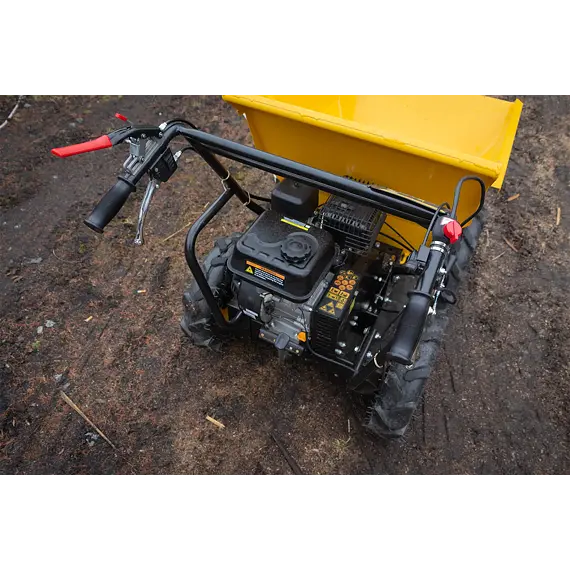 PROTECO motorový přepravník - DUMPER s radlicí na sníh, 6,5HP, 4x4, 400kg, 240l, 51.03-KM-400-RAD