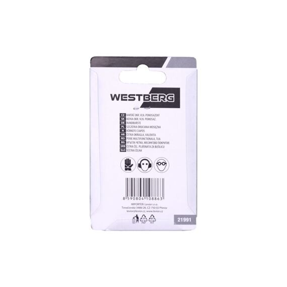 WESTBERG kartáč rotační radiální 50mm, stopka, vlnitý drát, 21991