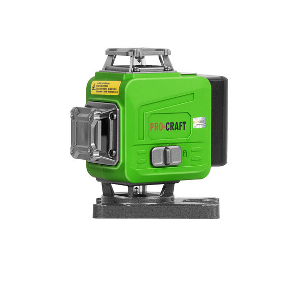 PROCRAFT LE-4GL laser křížový, ZELENÝ, samonivelační, linka 1cm nad zemí, aku 3,7V/4Ah