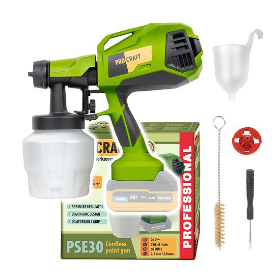 PROCRAFT PSE30bb aku stříkací pistole 20V, bez baterie