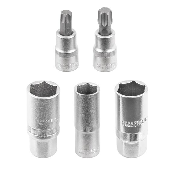 PROCRAFT WS216 gola sada 216-dílná, 1/4"+3/8"+1/2", očkoploché klíče