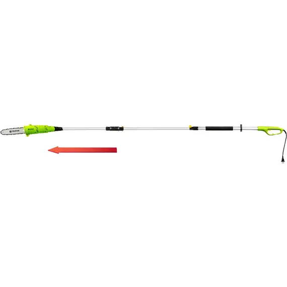 FIELDMANN FZP 6015-E prořezávací řetězová pila teleskopická, 750W, lišta 25cm, tyč 230-290cm