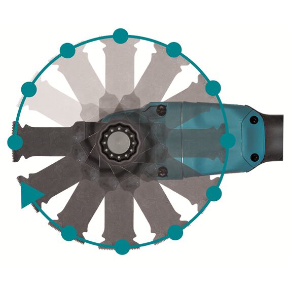 MAKITA DTM53ZX1 aku multi oscilační bruska 18V LXT, 6000-20000 km./min., příslušenství, bez baterie
