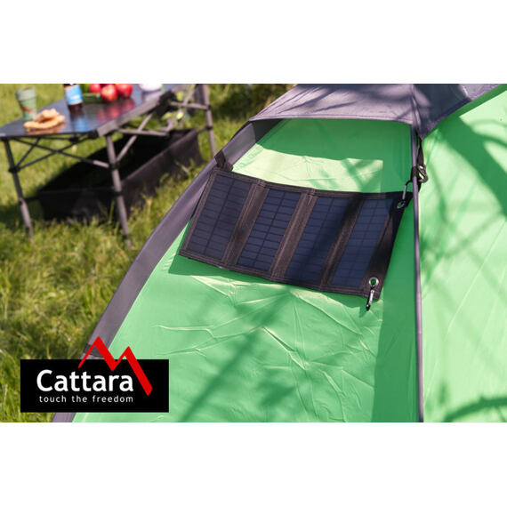 CATTARA solární nabíječka rozkládací 10W, 44*16,5cm (složená 11*18,5*3cm) 13192