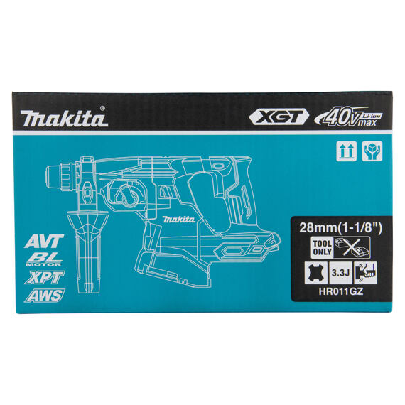 MAKITA HR011GZ aku kombinované kladivo SDS+, XGT 40V, 3,3J (1200W)