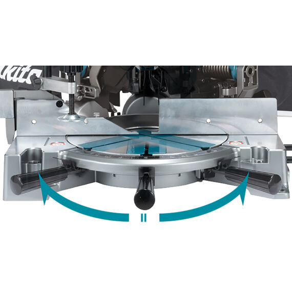 MAKITA LH001GZ aku stolní a pokosová pila s AWS 260mm Li-ion XGT 40V, (2100W), bez baterie