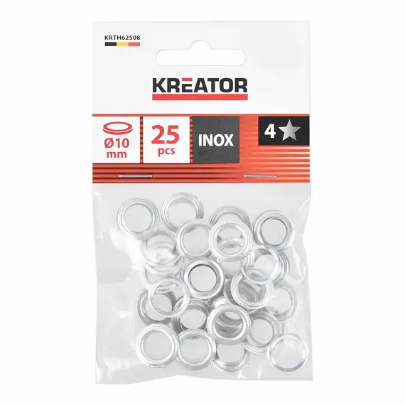 KREATOR nýtovací kroužky Al 10mm, 25ks, KRTH62508