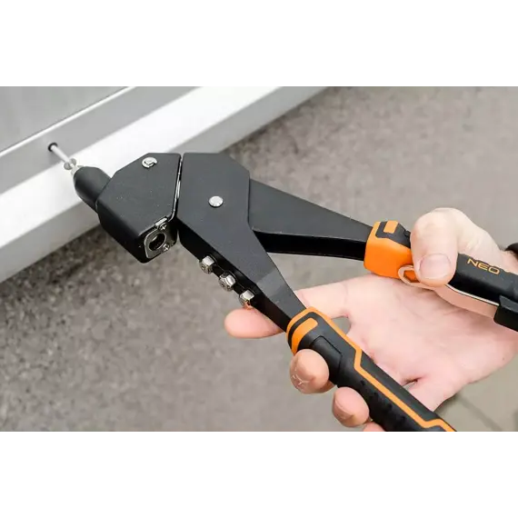 NEO TOOLS nýtovací kleště otočné Al+Fe+Cu+Inox, 18-102-1