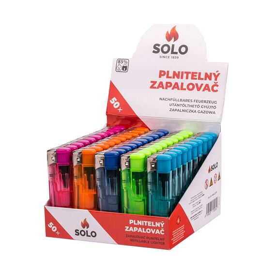 zapalovač plnitelný SOLO piezo, 5140026