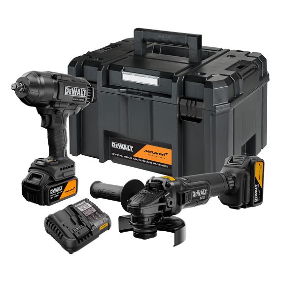 DeWalt DCK2225MP2T aku sada DCG45M+DCF99M, 18V XR, 2*5Ah, kufr Tstak