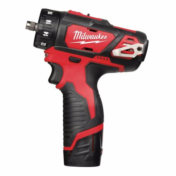 MILWAUKEE M12 BDDXKIT-202C aku skrutkovač s výmennými nástavcami 12V/2Ah