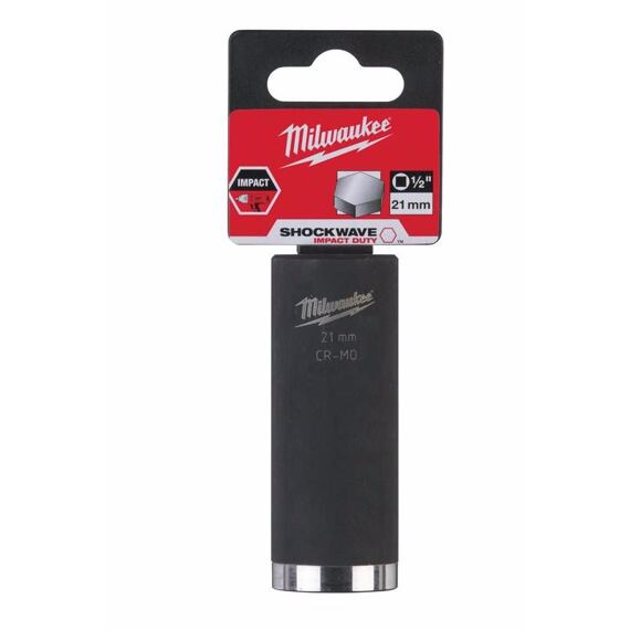 MILWAUKEE 4932352856 hlavice nástrčná průmyslová prodloužená 1/2", 21mm