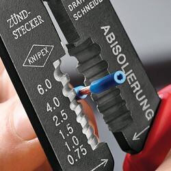 KNIPEX kleště na izolované kabelové konektory a očka, 0,75 - 6,0mm 9721215